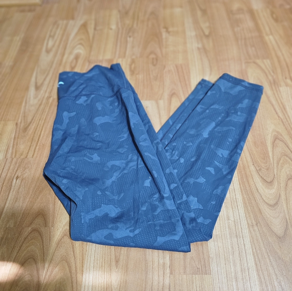 Womens Grey Camouflage Leggings